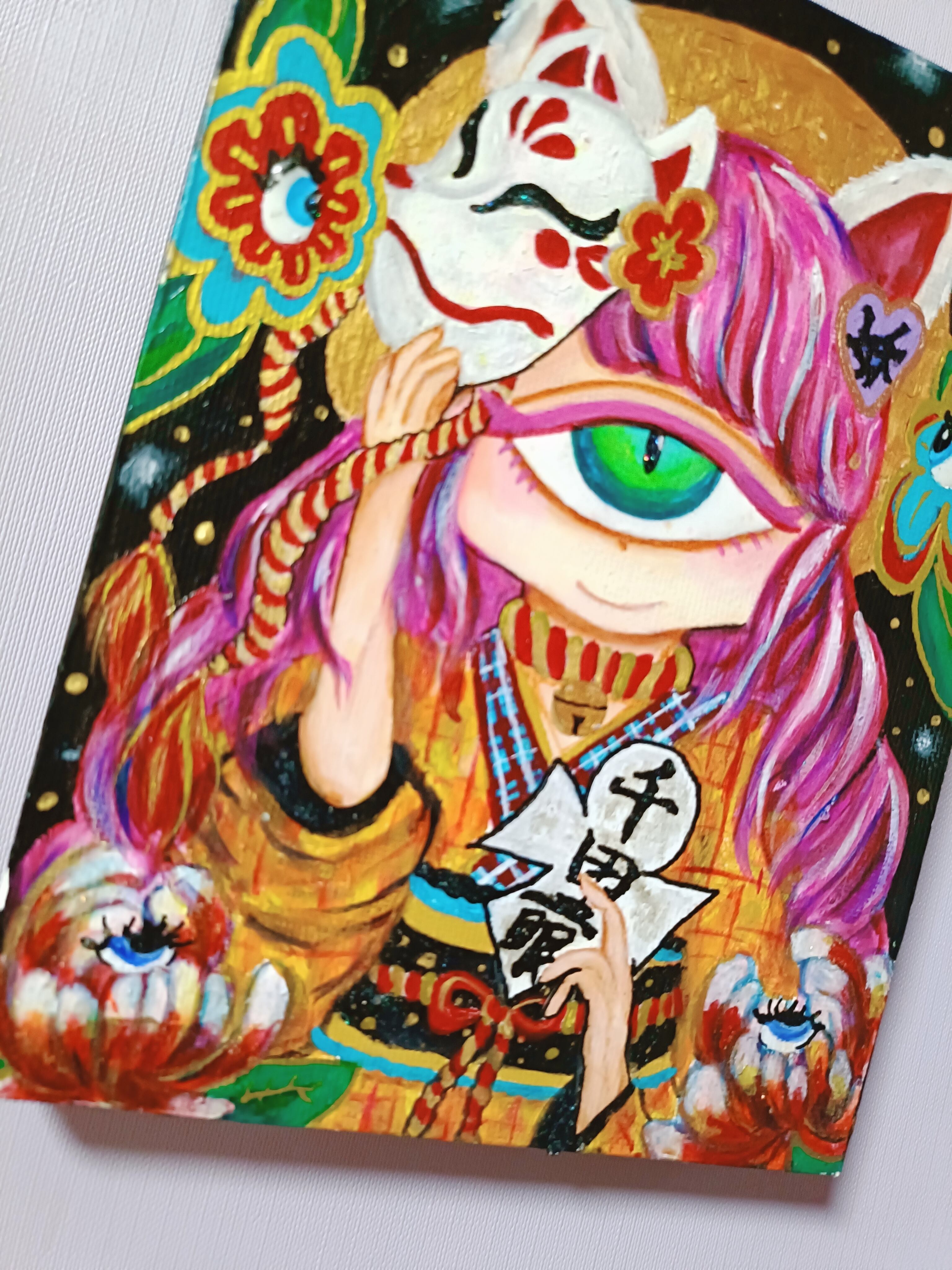 【一点物アート】Icono-Eye-再生-Message Flowers❁ Icono-Eye:再生】千里眼 | Icono-Eye:Chikaオフィシャルショップ