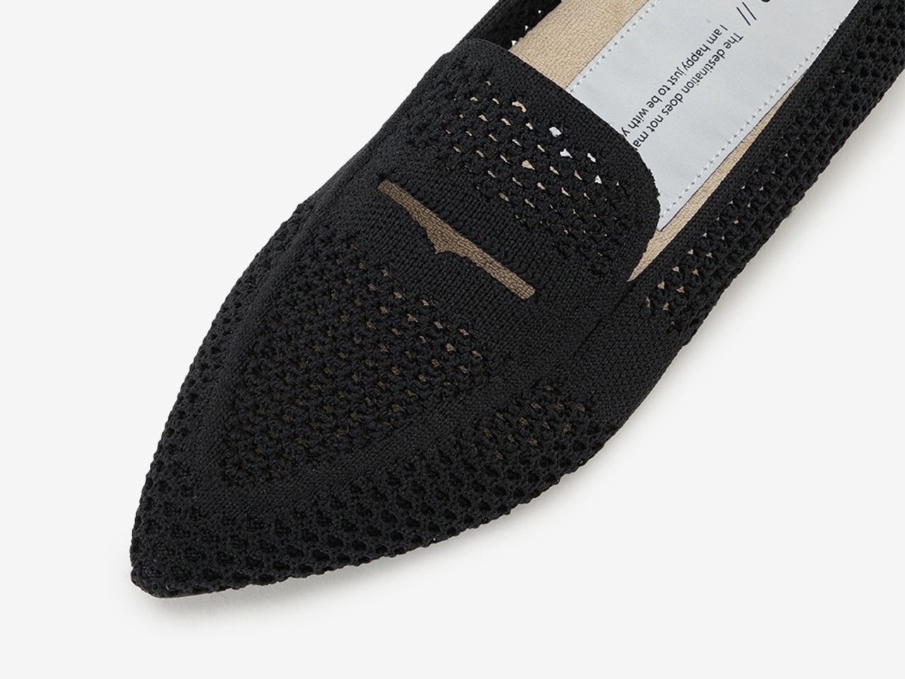 pointed-LOAFERSMESH / BLACK