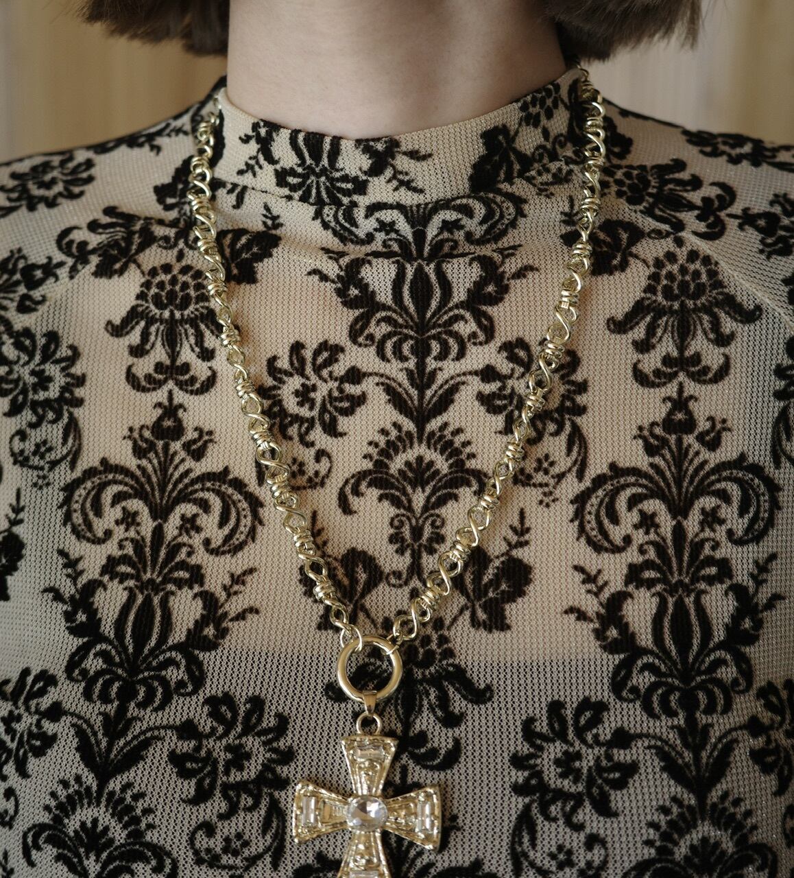 ダマスク柄シアートップス | osrsofficial