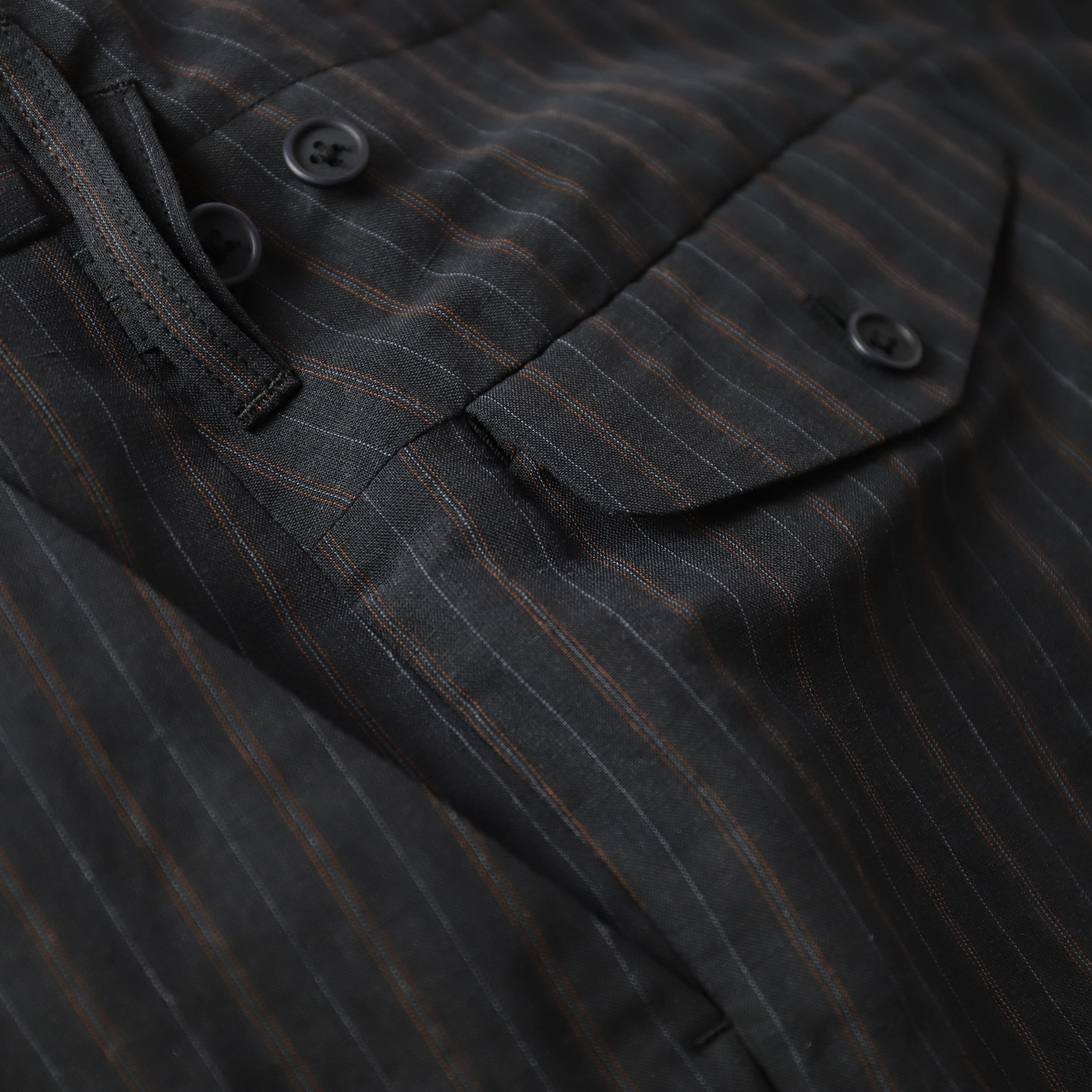 MAATEE&SONS / MILITARY SLACKS “俺のGUNPAN” / CHARCOAL STRIPE