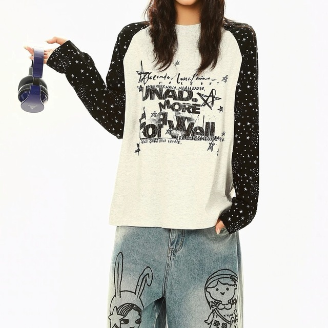スターグラフィックメランジラグランTシャツ 2col R02585