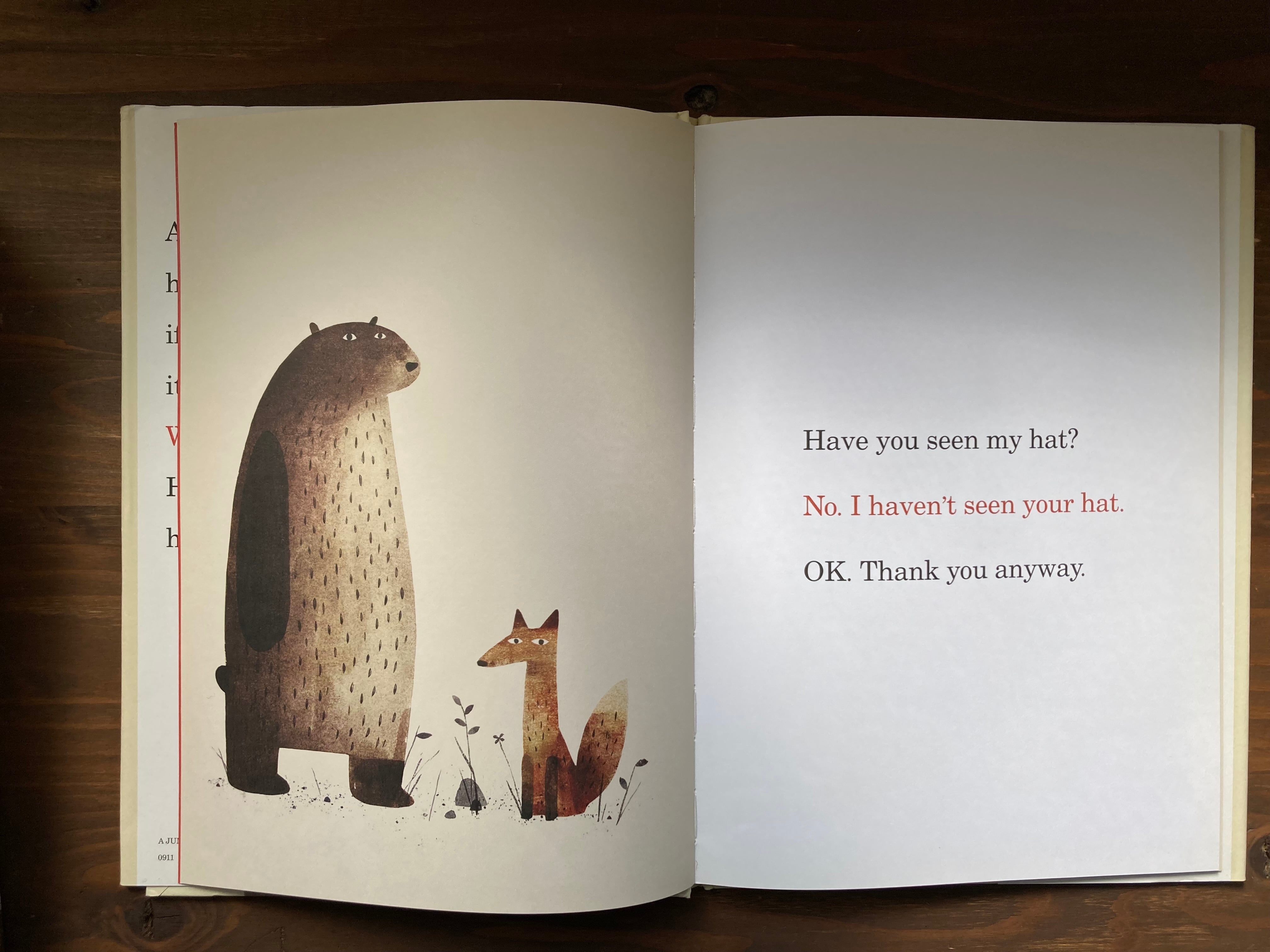 I WANT MY HAT BACK(どこいったん?)