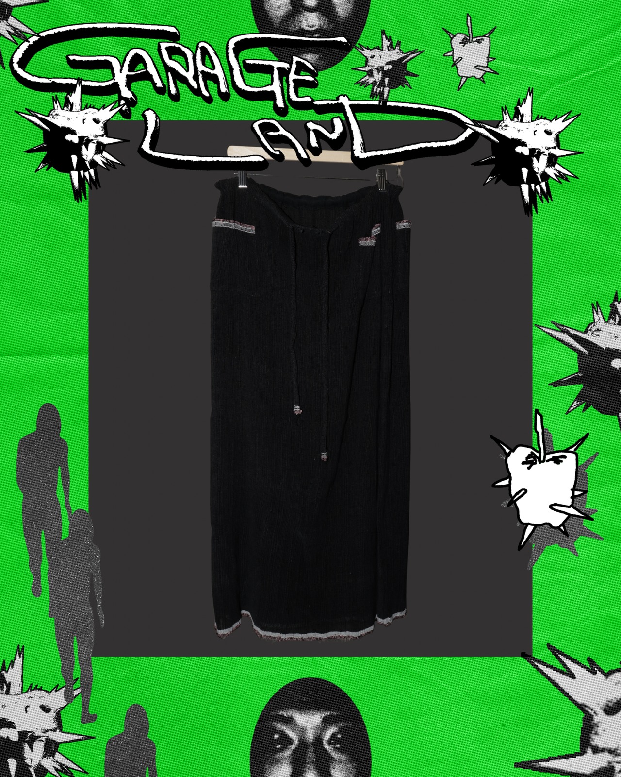 bajra Super Long Mesh Skirt