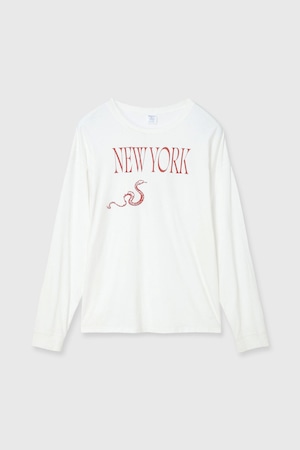 CREDONA PARMANENT L/S TEE パーマネントロングスリーブT NEW YORK