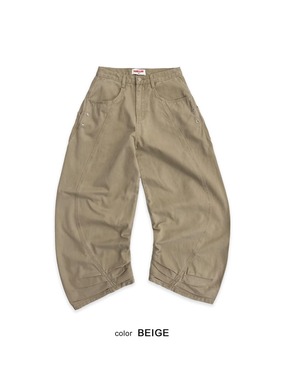 ユニセックス日本未発売Curve Eyelet Studs PT／beige