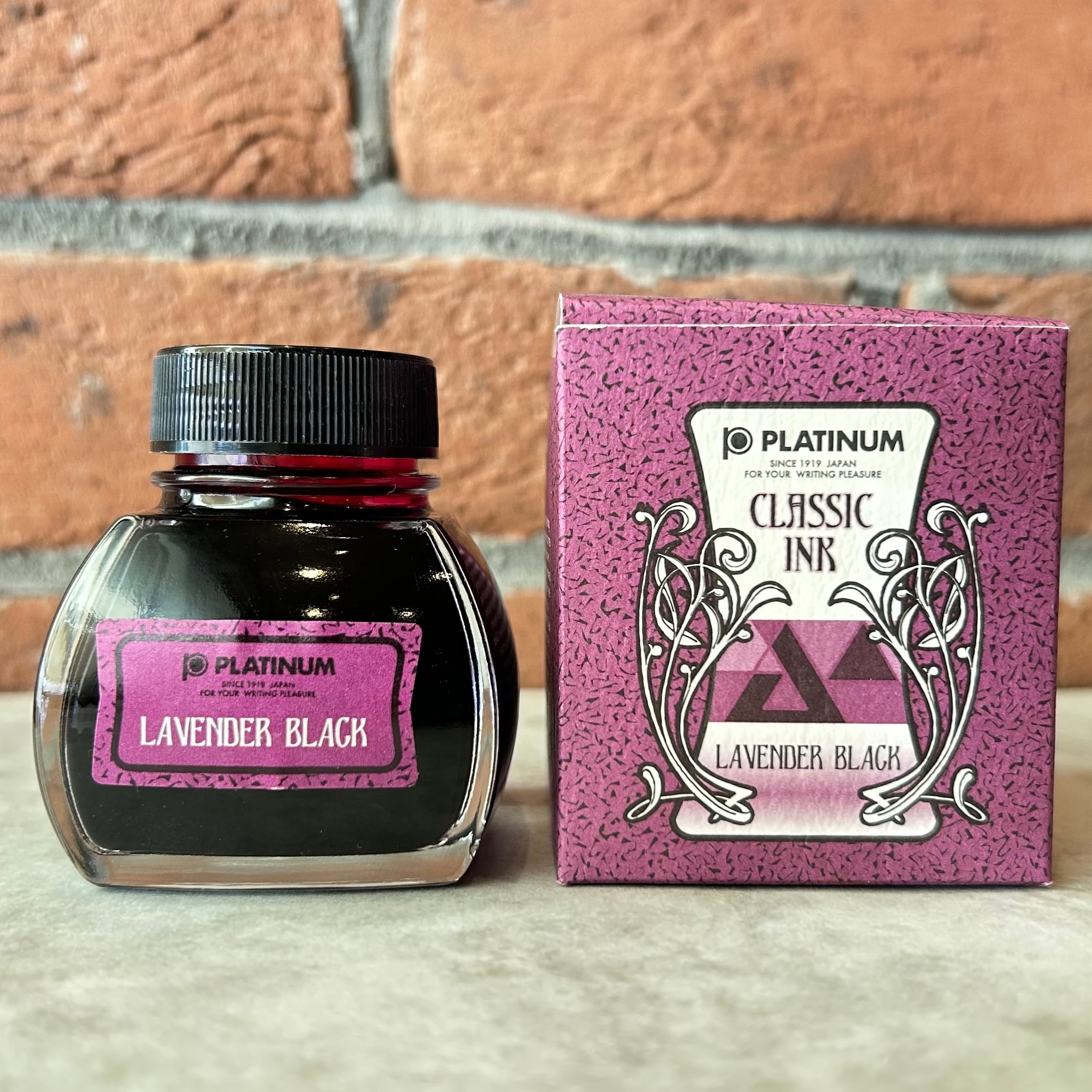 プラチナ 「 クラシックインク（60ml）」／ラベンダーブラック／ボトル