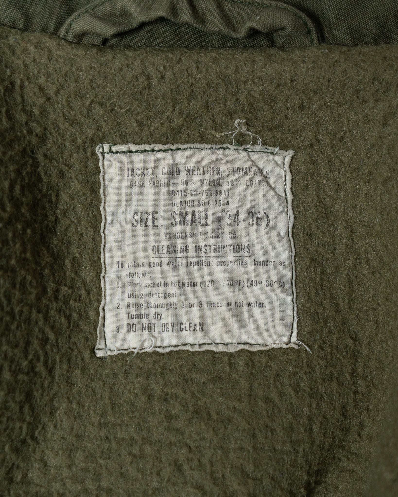 U.S.Navy A-2 Deck Jacket Good Stencil Small 