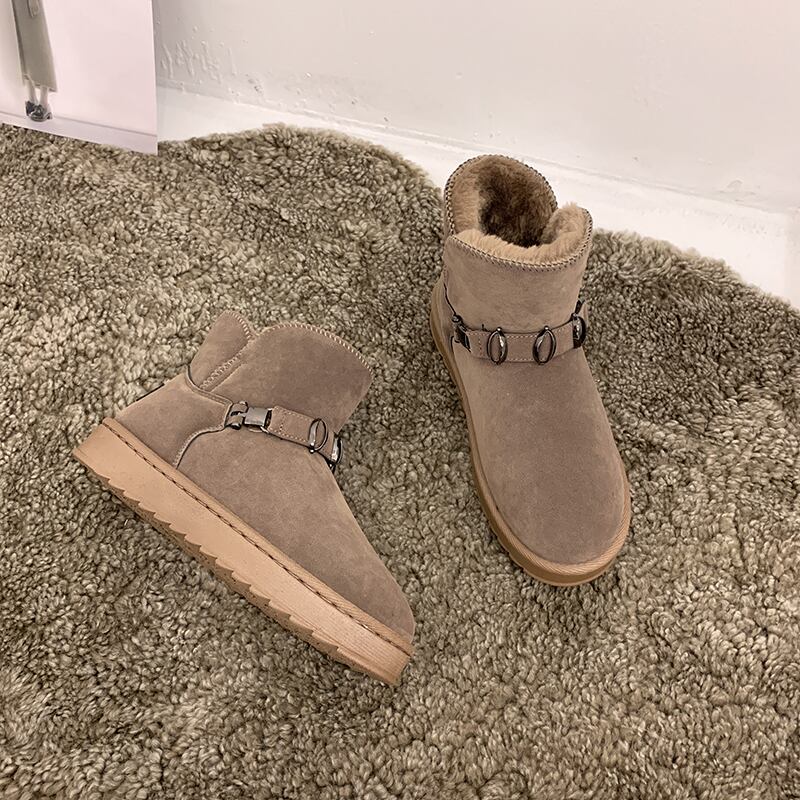 ショートブーツレッドカジュアルスリーブスウェード 靴 シューズ フェイクシューズ96305362597