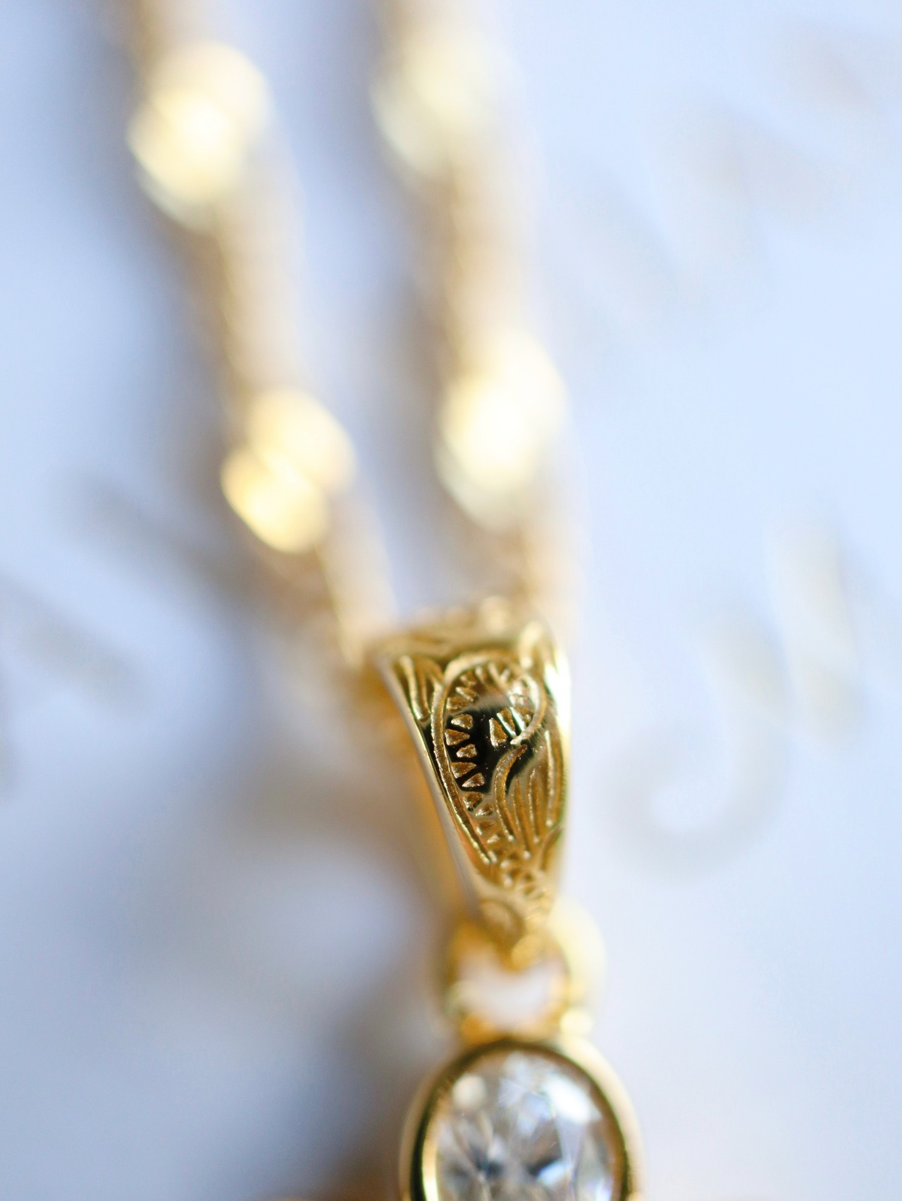 Plumeria 5Arank Zirconia necklace Hawaiianjewelry(ハワイアンジュエリーAAAAAランクジルコニア、プルメリアネックレス)