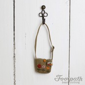 Vsb-40004 Emb beige bag brooch set