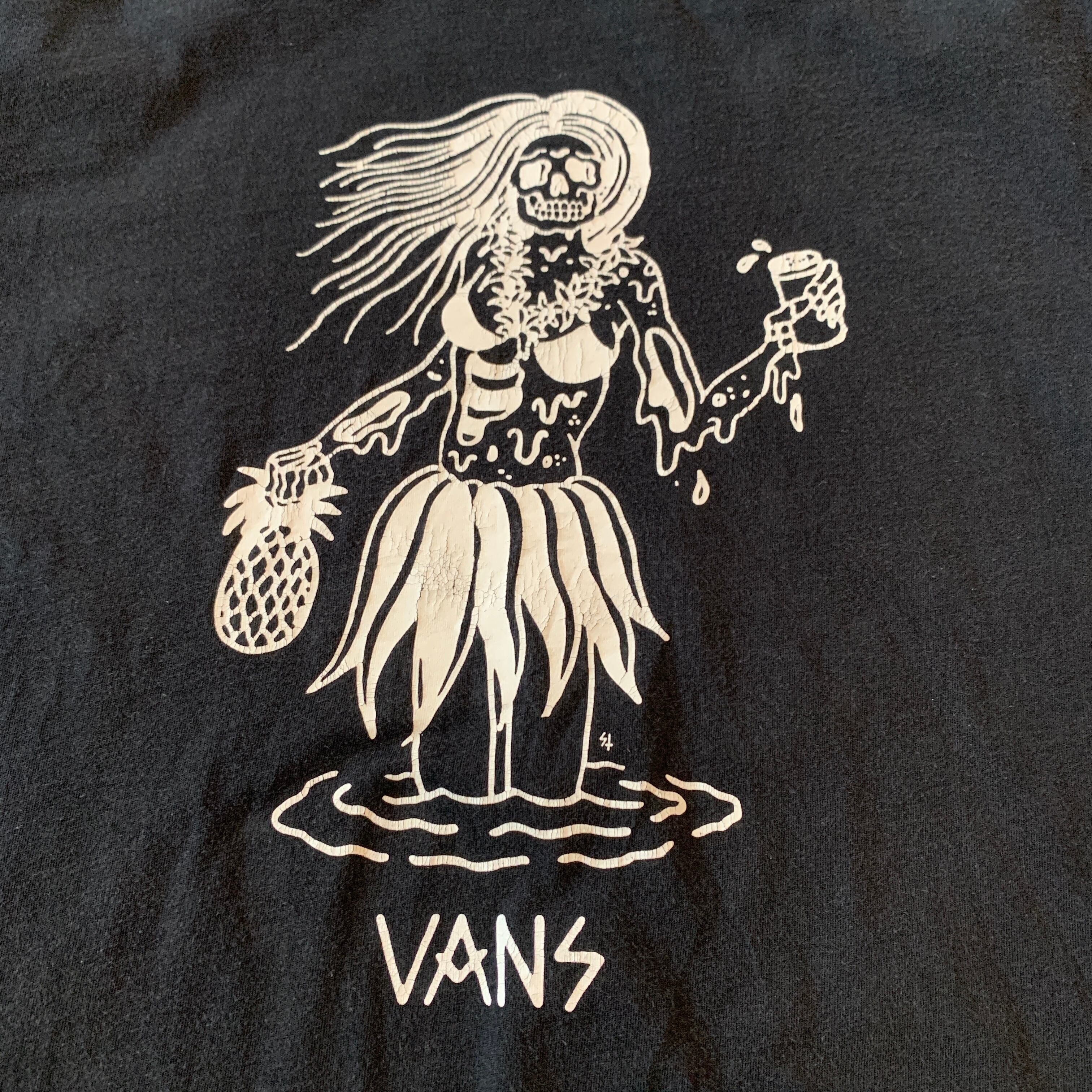 VANS】スカル 黒Tシャツ アメリカ古着 メキシコ製 | 古着屋手ぶらがbest