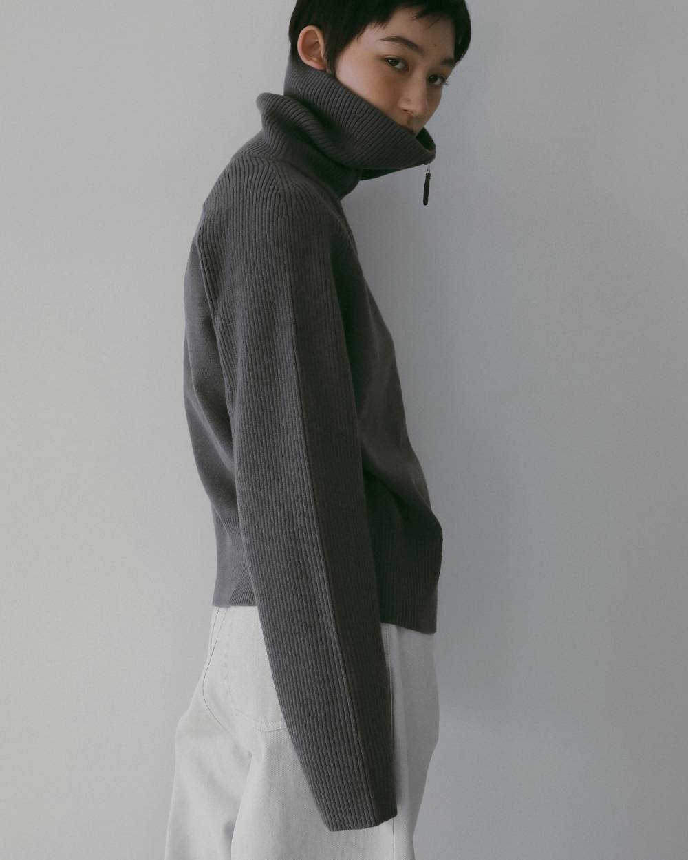 anuke 】Zip Rib Knit | valance 福井｜レディース セレクトショップ