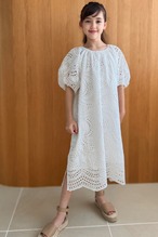 LANIKAI  LACE KIDS DRESS	 WHITE 6Y-11Y