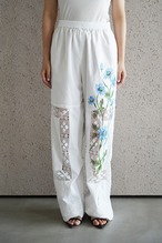 vintage lace pants blue chamomile