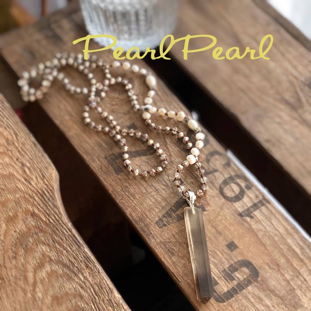 スモーキークォーツポイントTOPネックレス