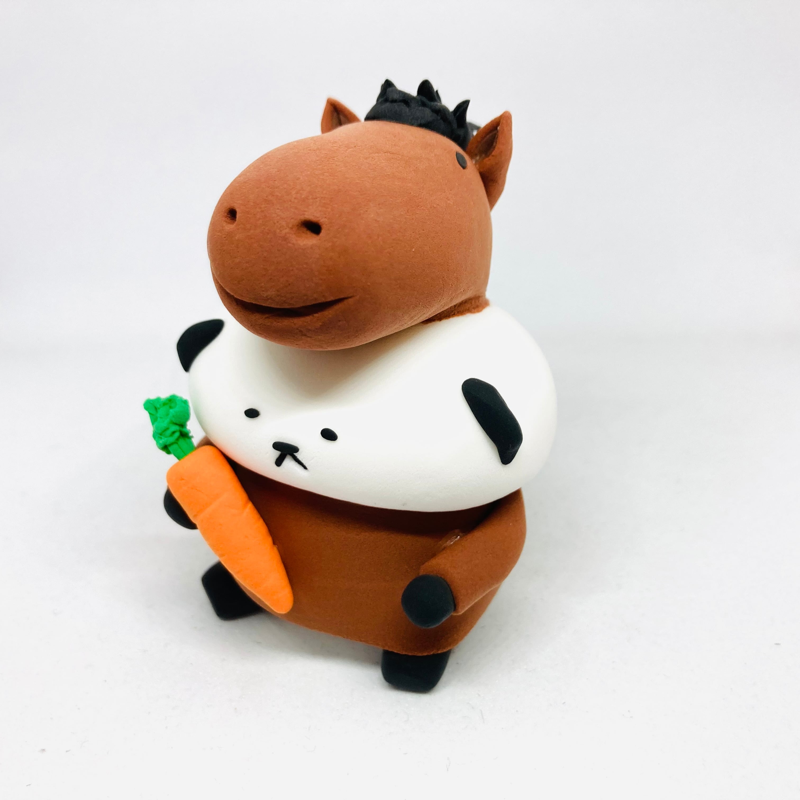 干支パンダ(うま) / 紙粘土 / カトコト