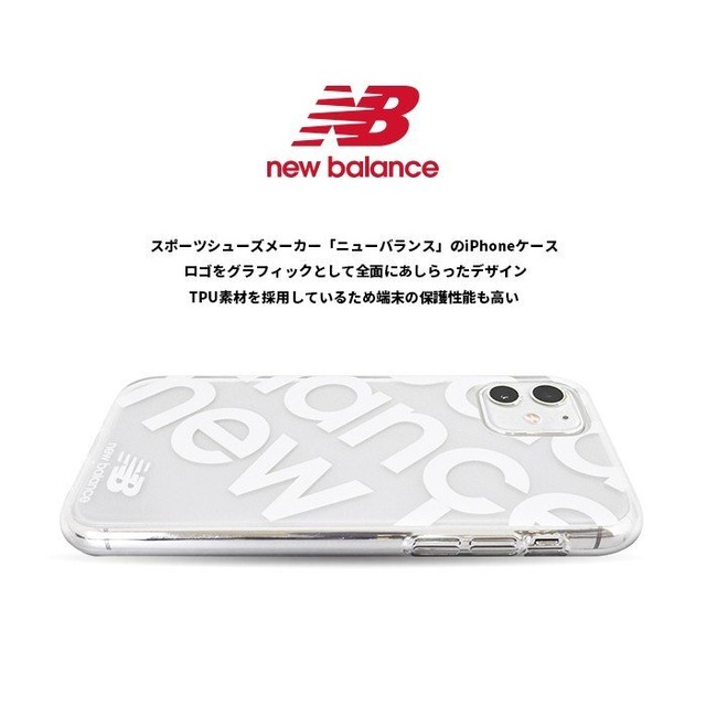 New Balance Tpuクリアスマホケース スタンプロゴ Mfactory New Balance Tpuクリアスマホケース スタンプロゴ Mfactory