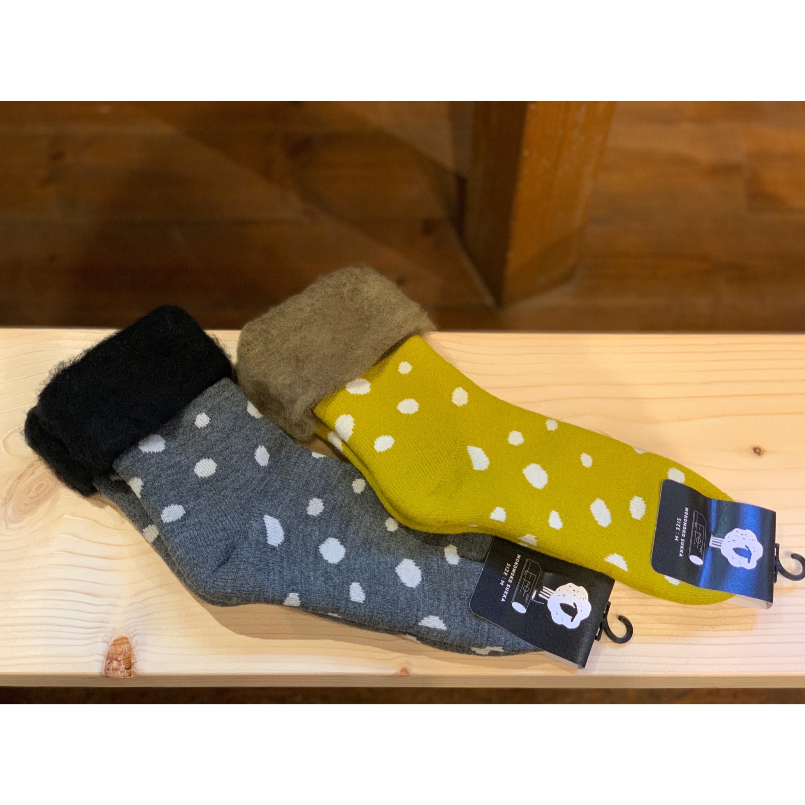 from F |もこもこソックス(Finland)M /Lady’s ” PISTE / ドット”