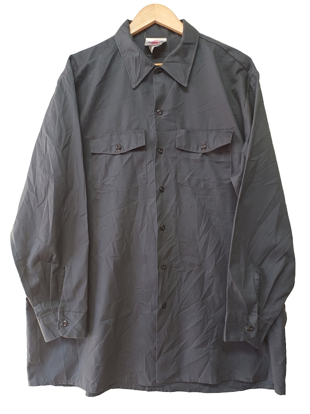 【古着 通販】Dickies 長袖ワークシャツ