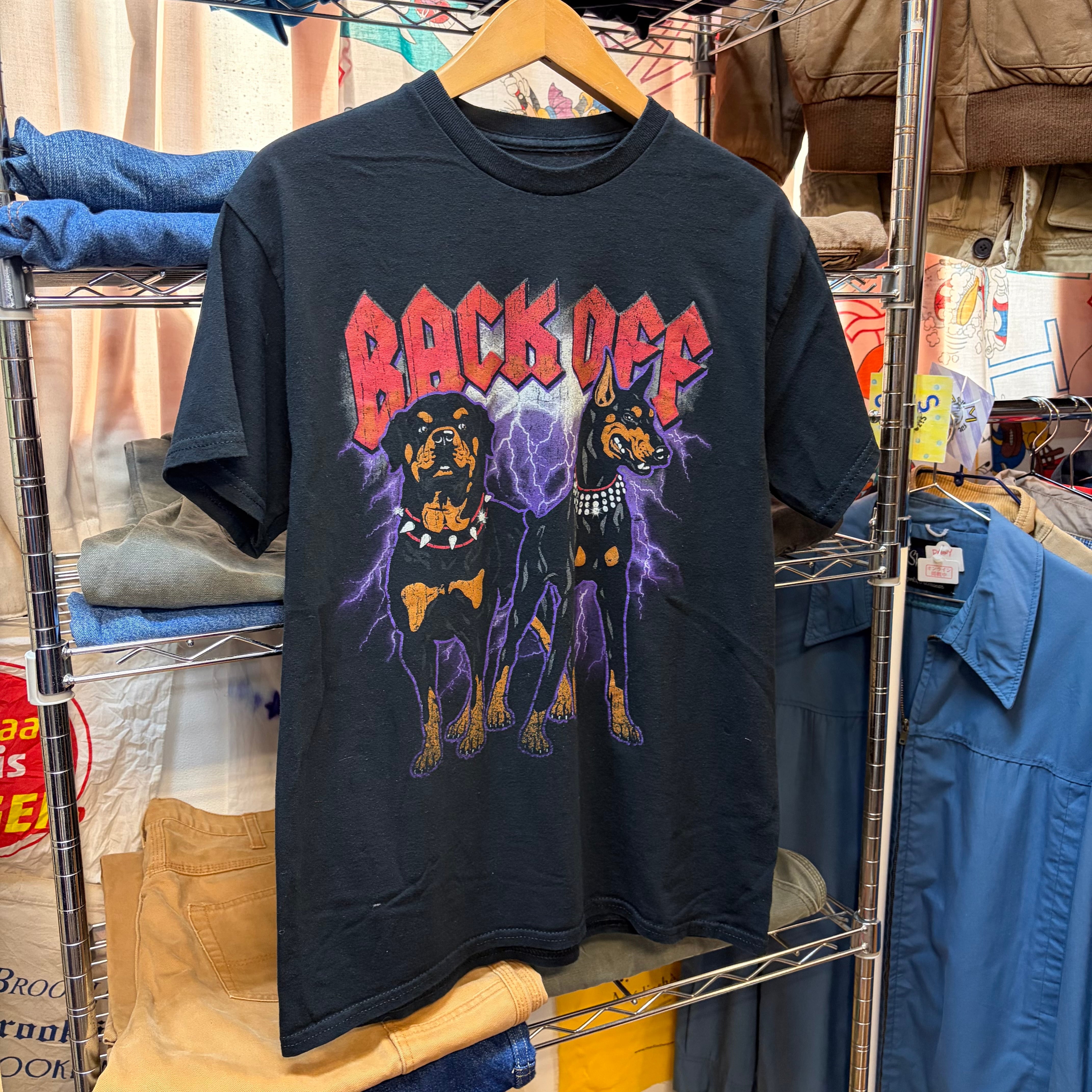 DOM BACK OFF ドーベルマン&ロットワイラープリント半袖Tee | 古着屋PENNY