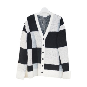 Pattern Knit Cardigan(White)