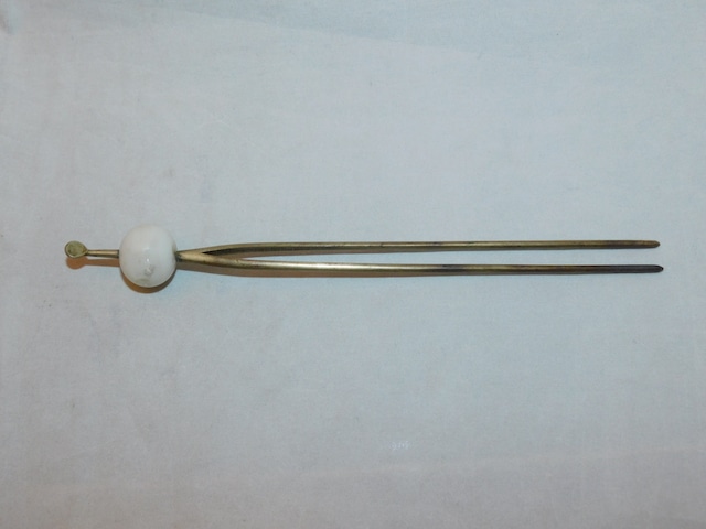 糸車丸簪 bakelite work ornamental hair pin(spinning wheel)
