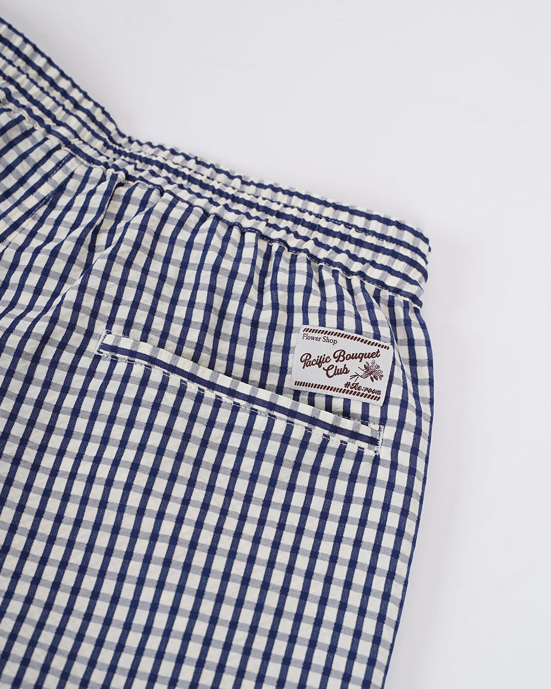 Re:room】CHECK PATTERN SEERSUCKER WIDE PANTS［REP326］ | #Re:room