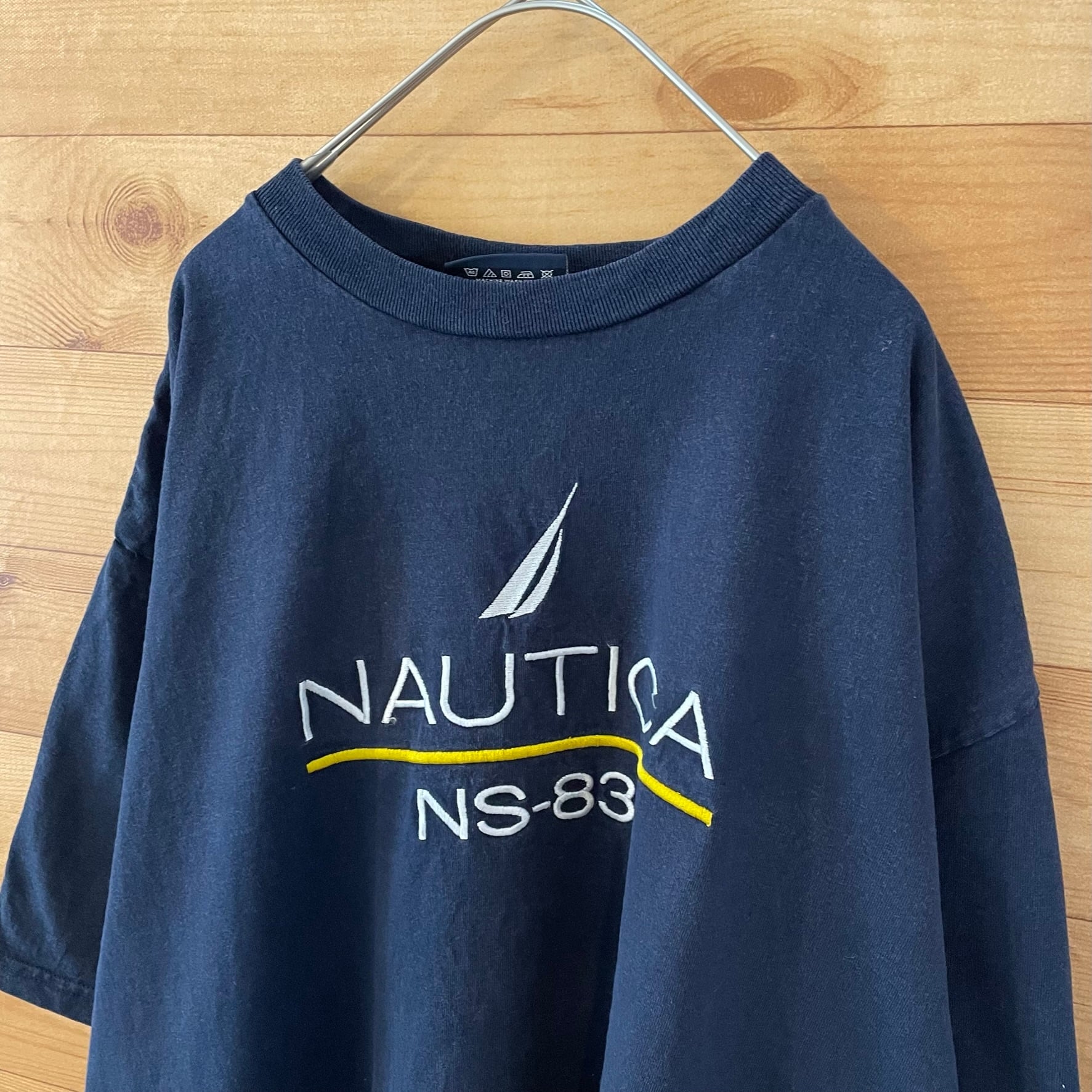 NAUTICA】刺繍ロゴ 半袖 Tシャツ ノーティカ XL ビッグサイズ オーバー