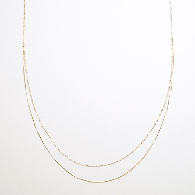 Legato drape long necklace(gold)