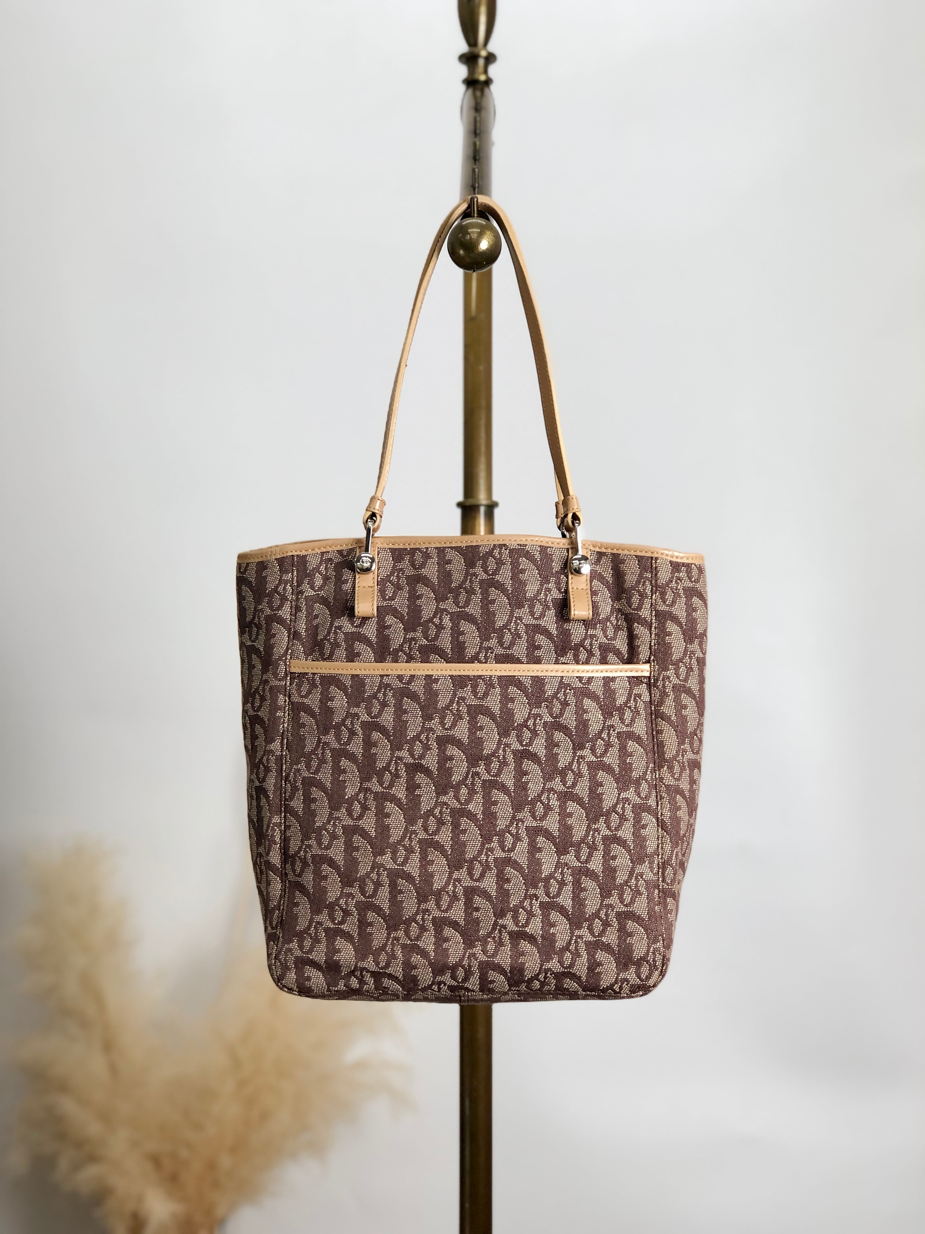 クリスチャンディオール トロッタートートバッグハンドバッグヴィンテージ オールド Christian Dior】クリスチャンディオール トロッター トート