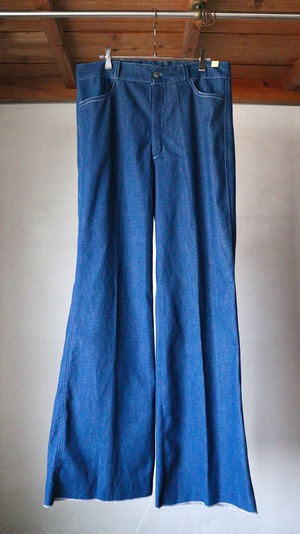 70's Dead stock flare denim pants.