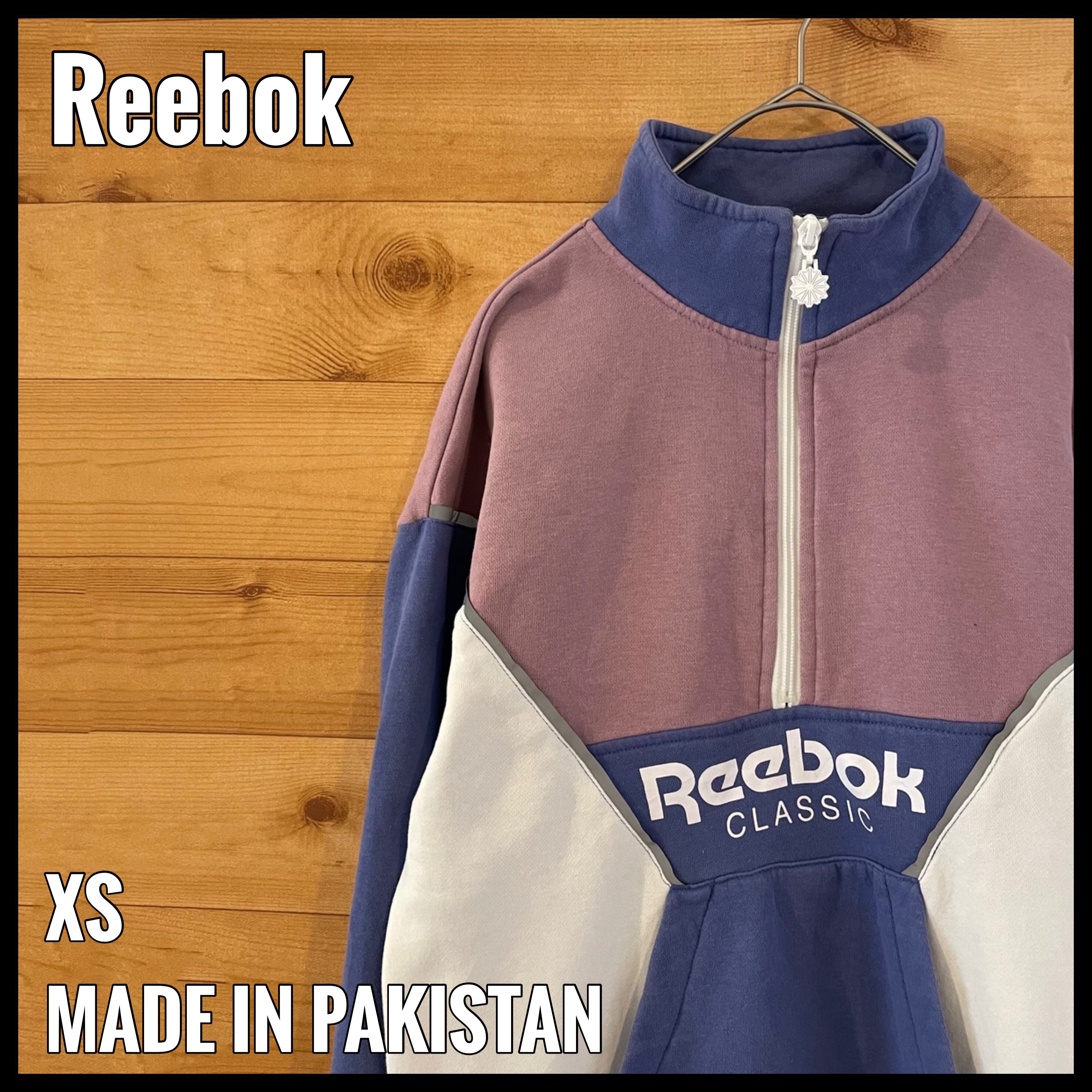 Reebok】ハーフジップ スウェット マルチカラー レトロ パステルカラー ...