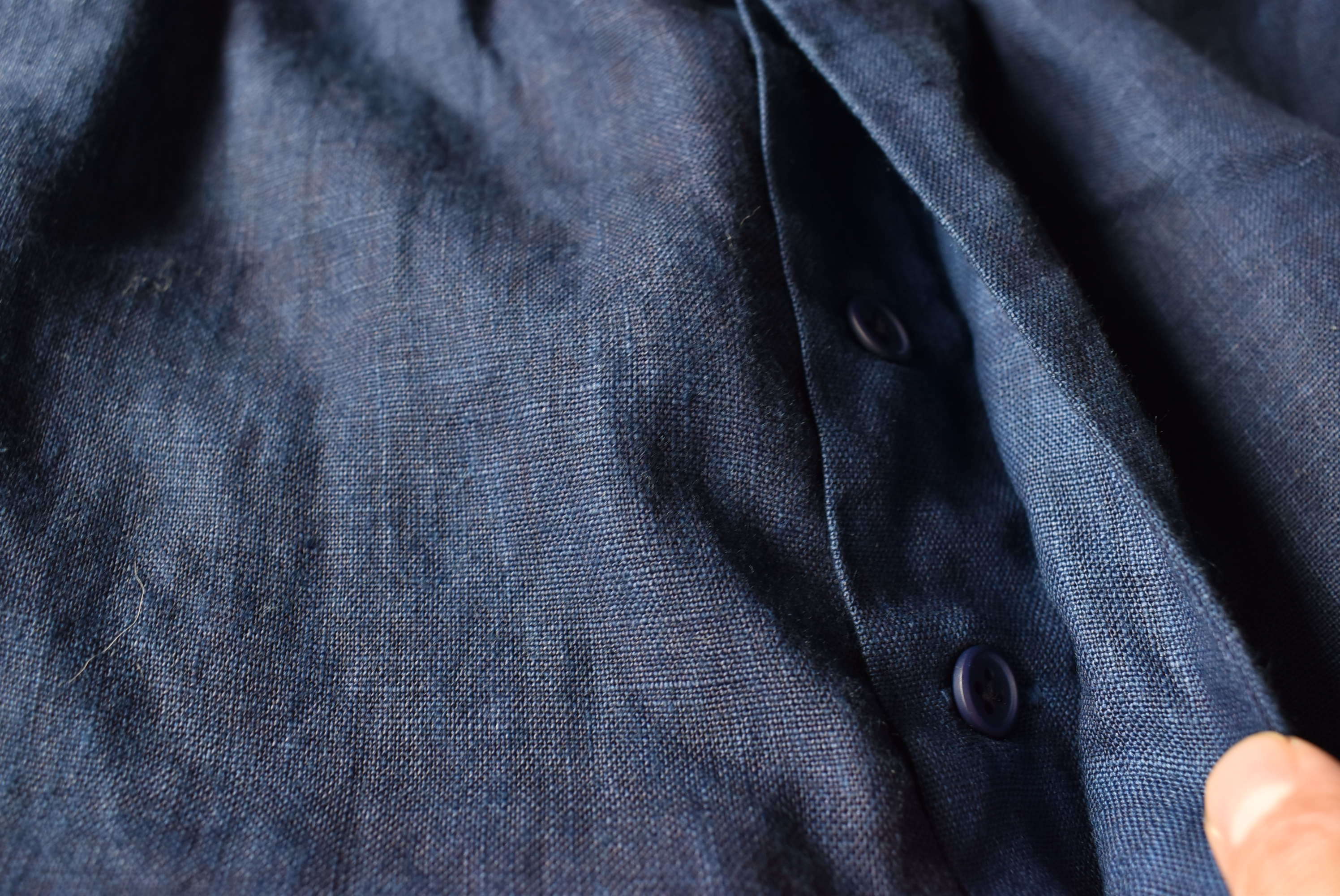 aulico LINEN PANTS NAVY | rasikufuku