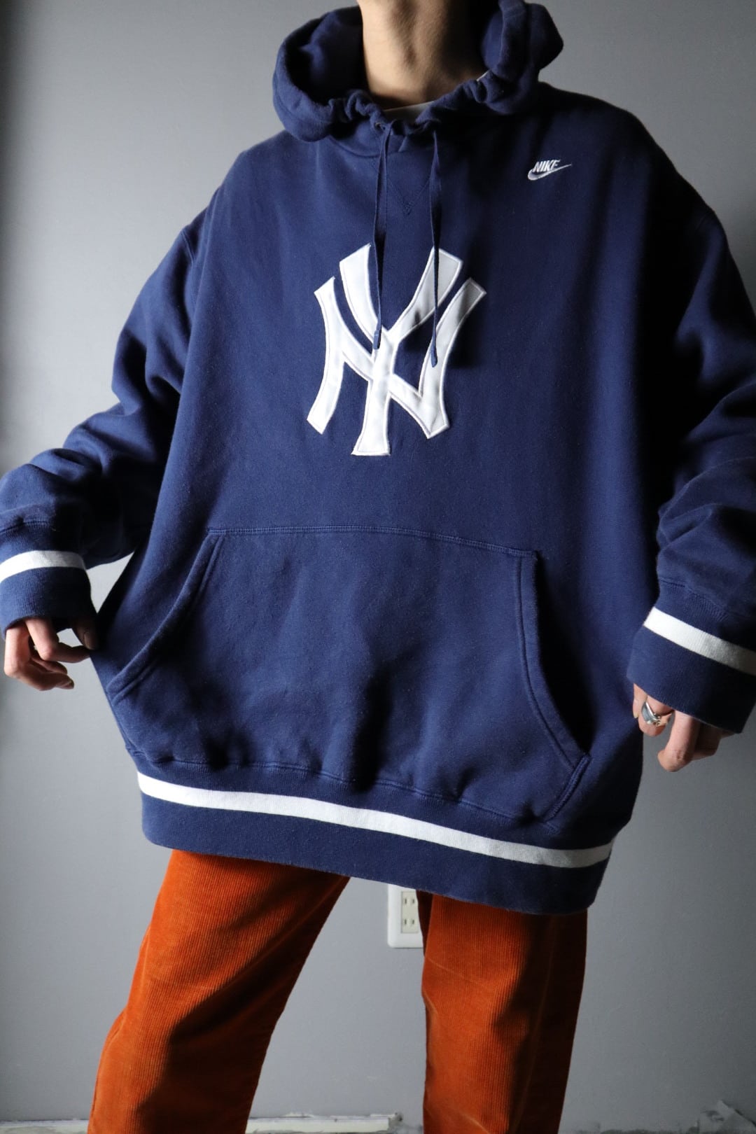 NIKE” vintage New York Yankees hoodie sweat size XL ーNAVYー | 古着屋ANT ONLINE