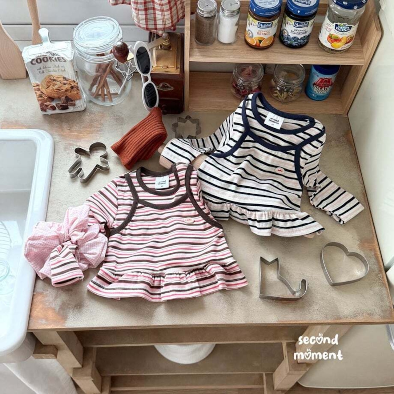 韓国子供服 / 26Autumn / 〖取寄〗second moment / バービーフリルTシャツ / キッズ服 / 女子服 *XS~JL*