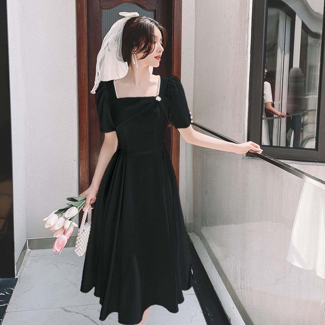 ☆ ブラック ☆ Mサイズ ☆ パーティードレス パーティドレス 結婚式 