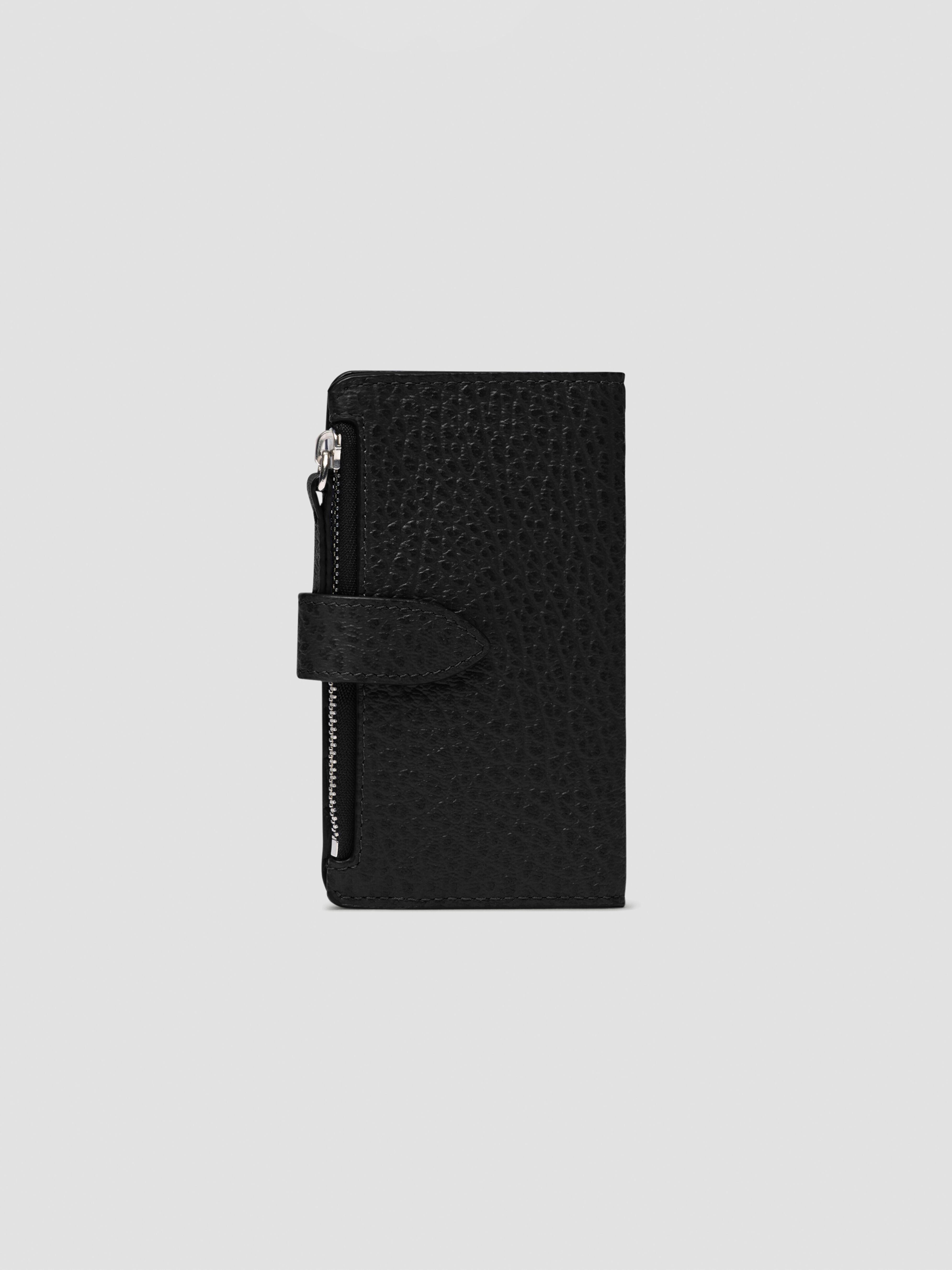 MAISON MARGIELA CARD HOLDER CLIP 2 WITH ZIP Black