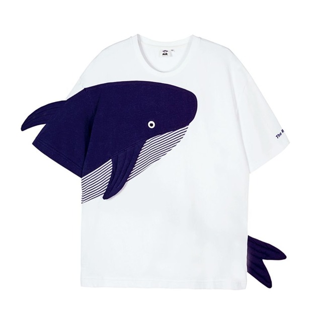シロナガスクジラが飛び出る立体Tシャツ【メンズ】　E00214