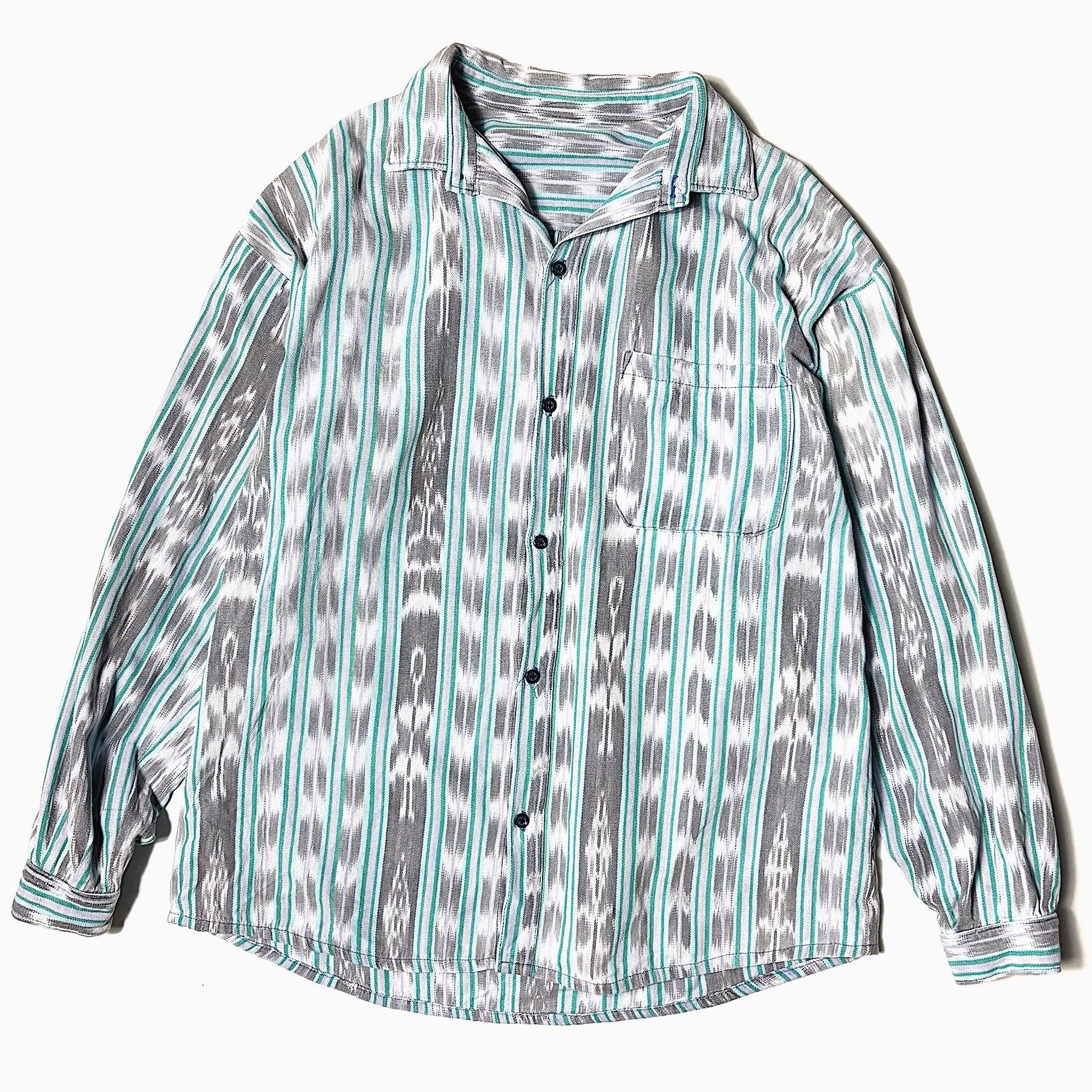 Vintage 50's【CAMPUS】Open Collar Rayon Shirt | Antler