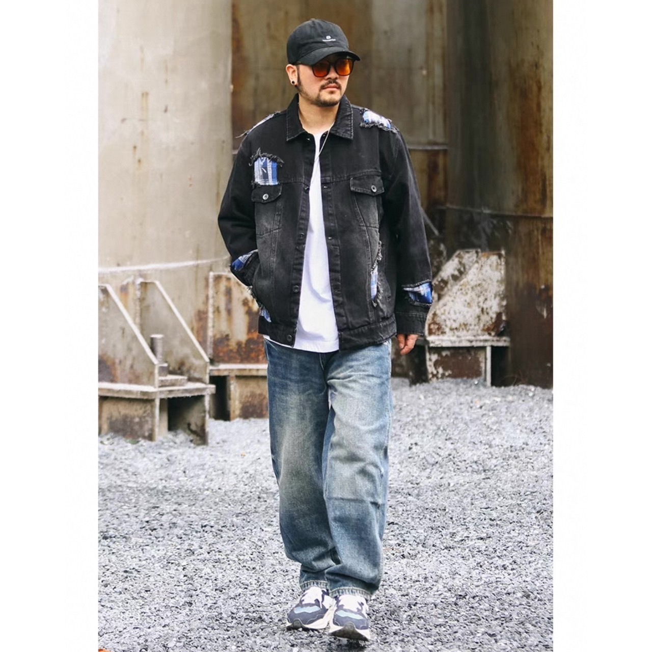 Patchwork damage senim jacket 0356 - 13