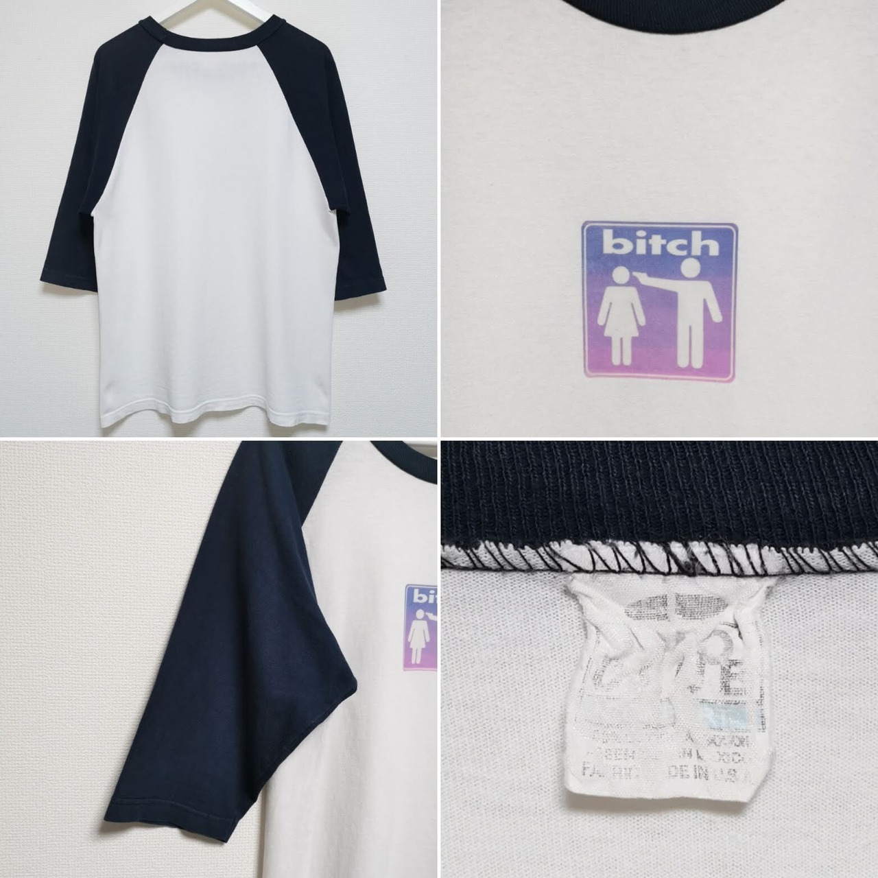 90s bitch skateboards USA製Tシャツ | ヤマダウェブコム