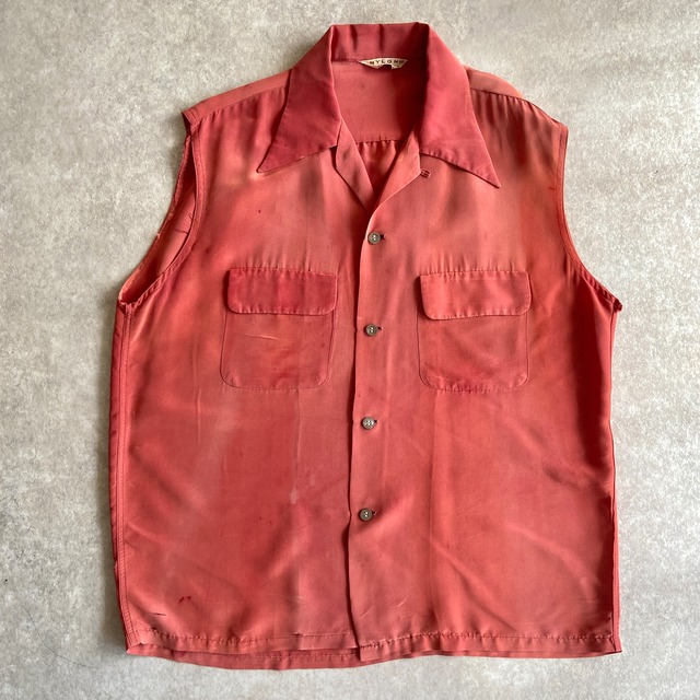 1950~60s  Wilshire  Silk Cut Off Vest  M　H419