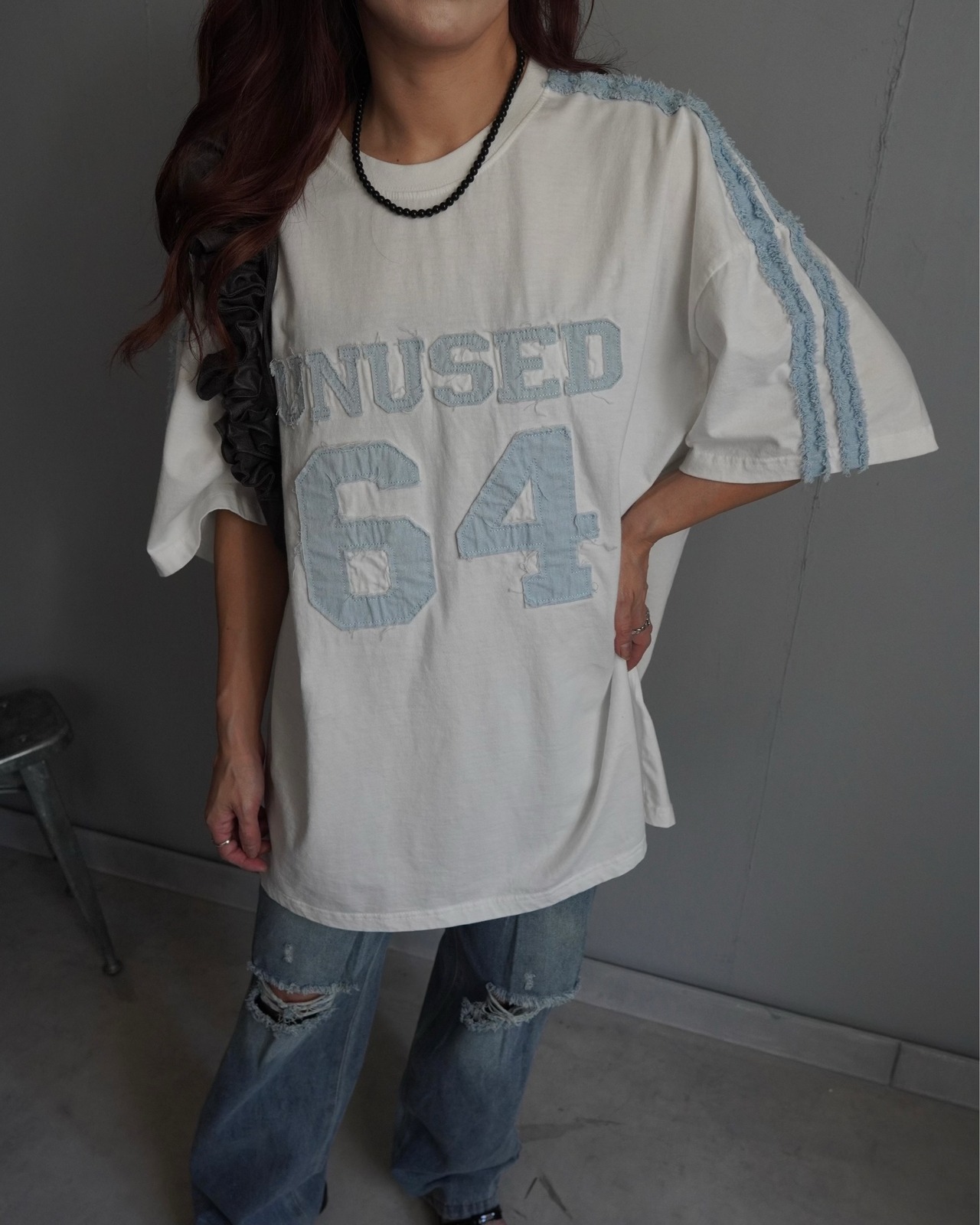 【unused.lab】Sideline denim patch CS/Blue