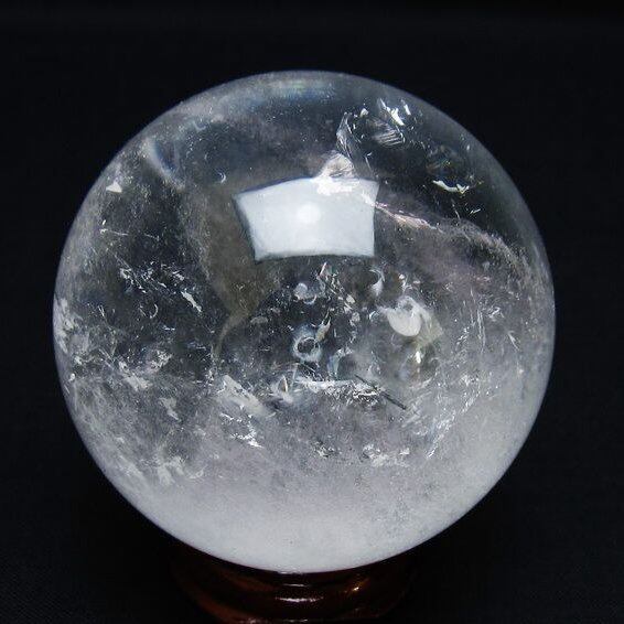 水晶 丸玉 61mm スフィア 置物 水晶玉 一点物 151-8966
