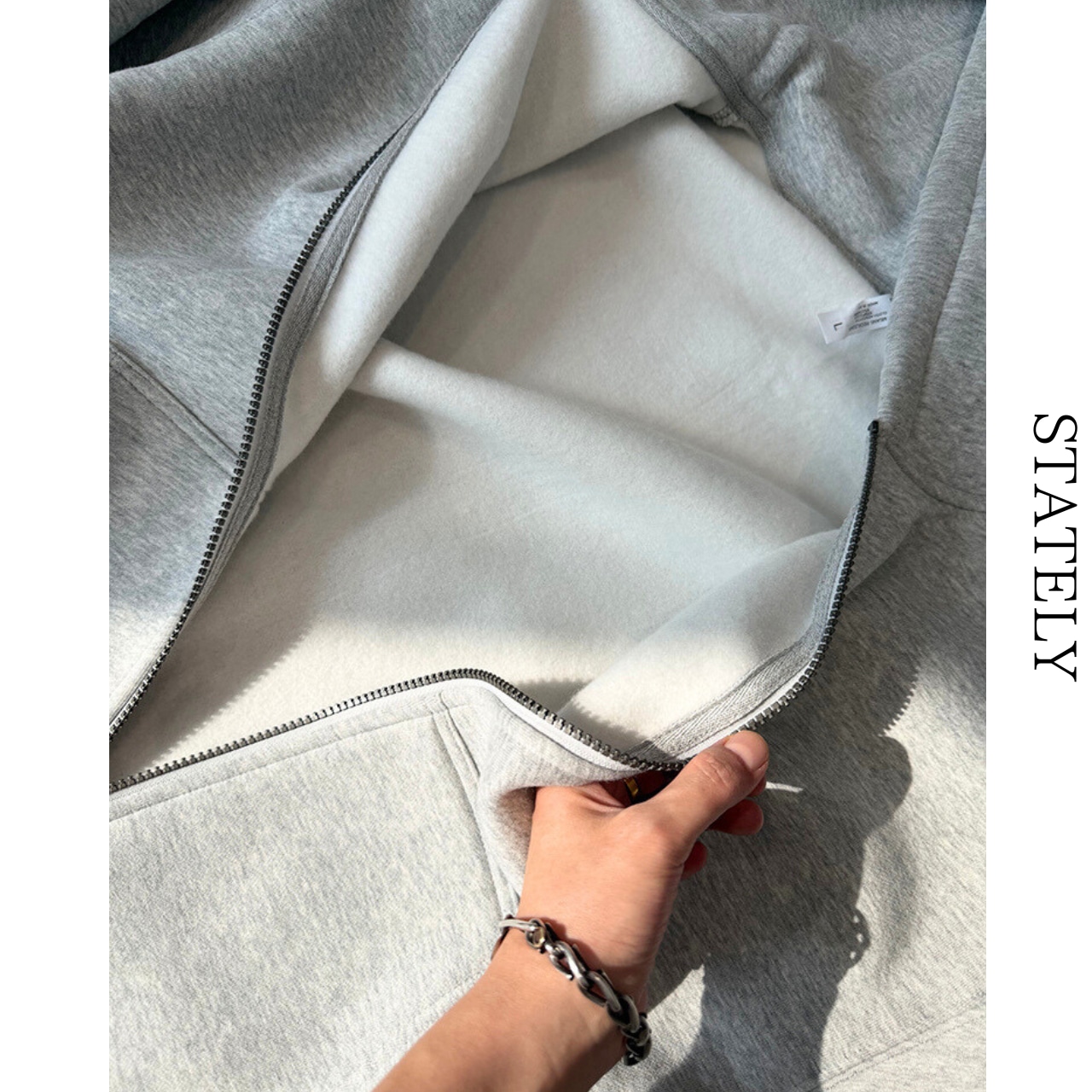 厚手フリース Zip Hoodie/4color_T158・画像5