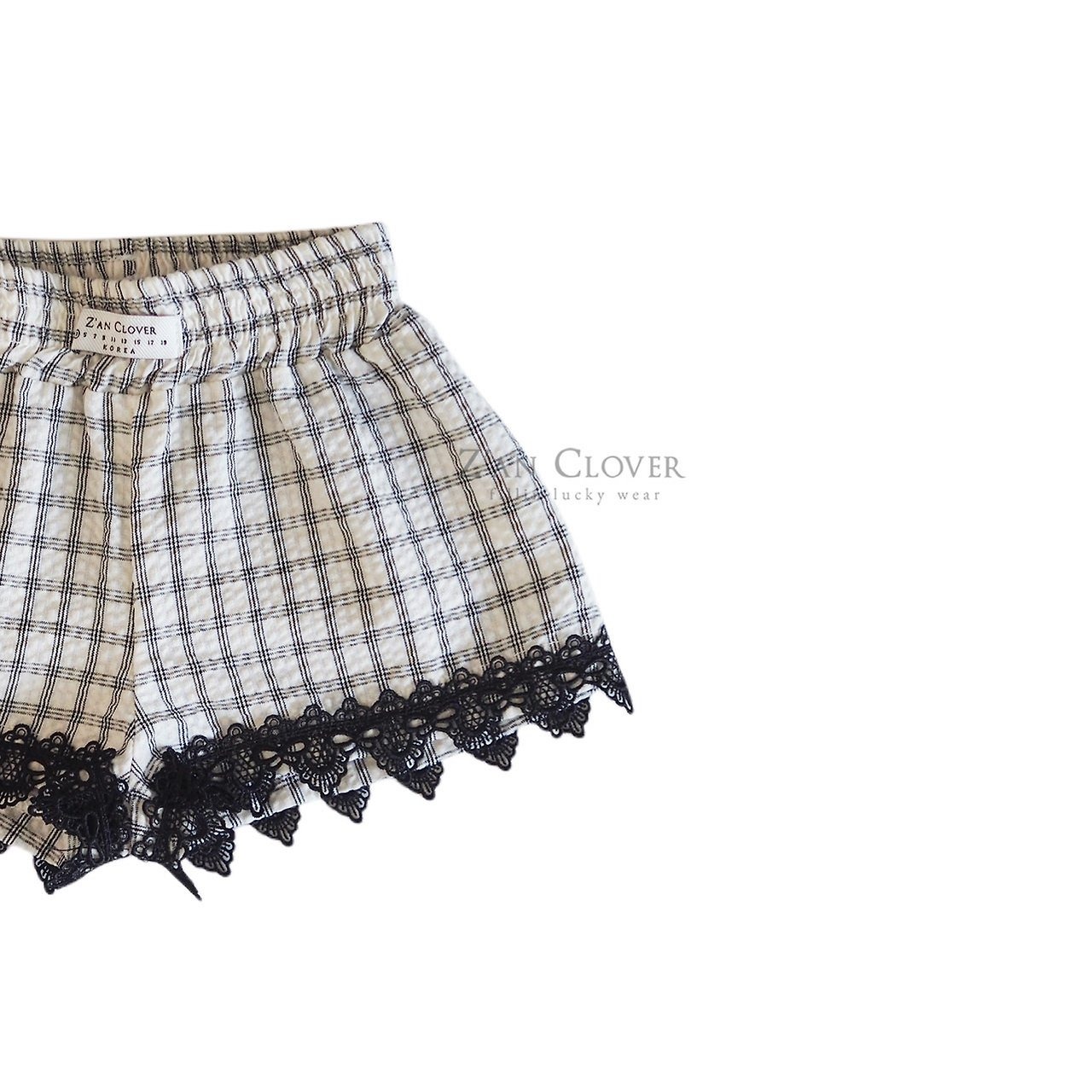[Z’AN CLOVER] Mary Check Shorts / [지안클로버] 메리체크쇼츠
