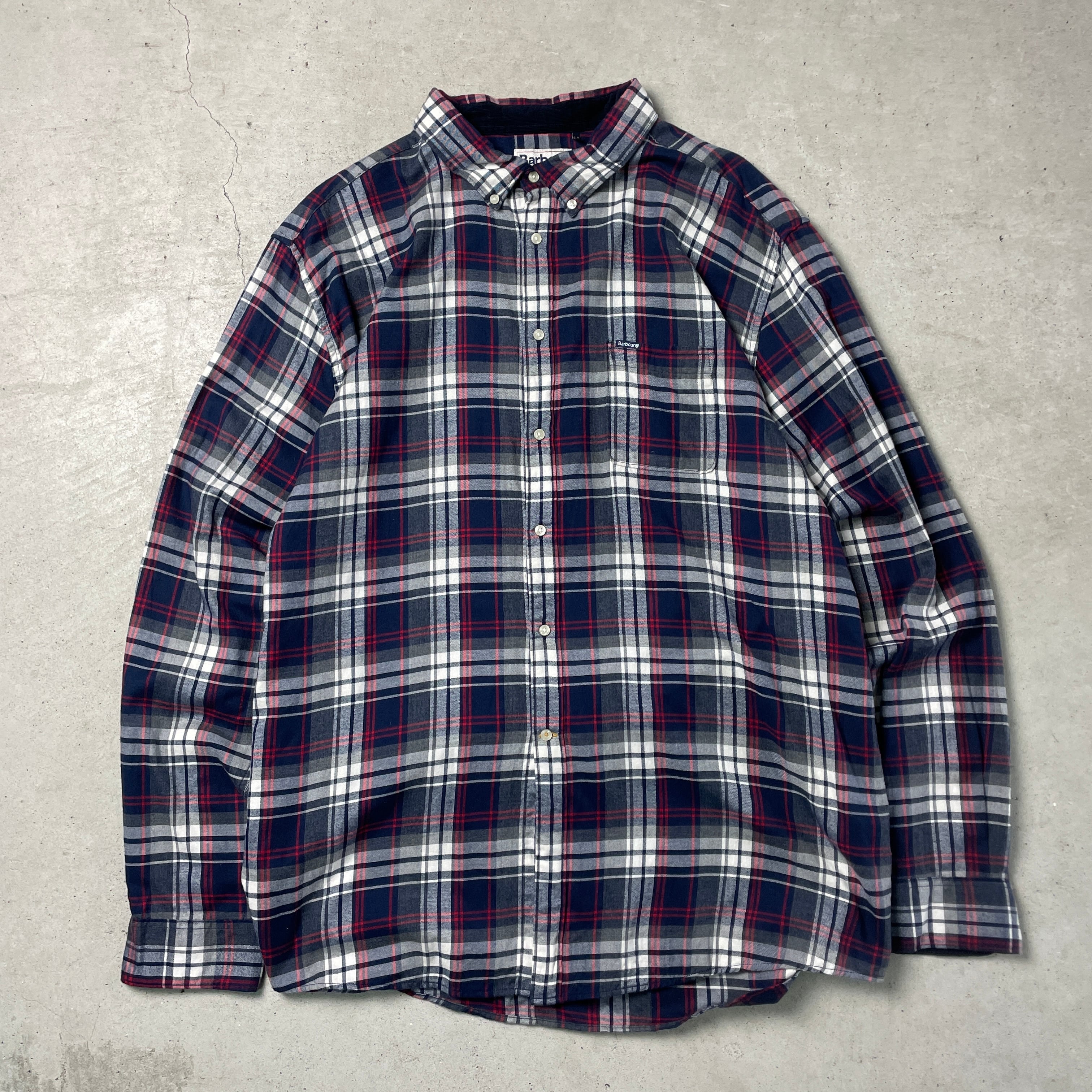 BARBOUR バブアー 長袖チェックシャツ 長袖シャツ 先染めチェック