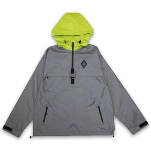 T.C.R WATERPROOF ANORAK VENTURE JACKET - GRAY / LIME GREEN