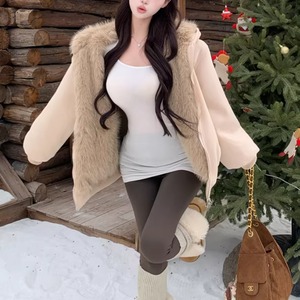 2色／リバーシブルファーパーカー ・75374