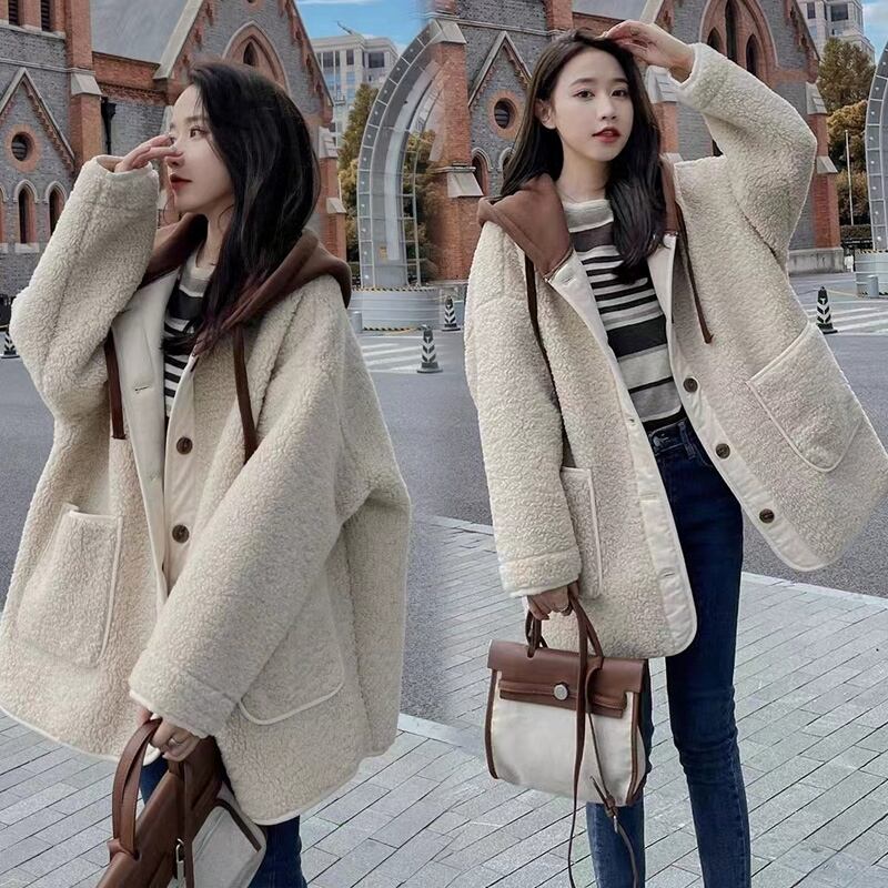 アウター ボア ジャケット コート 羽織り ポケット付き フード付き